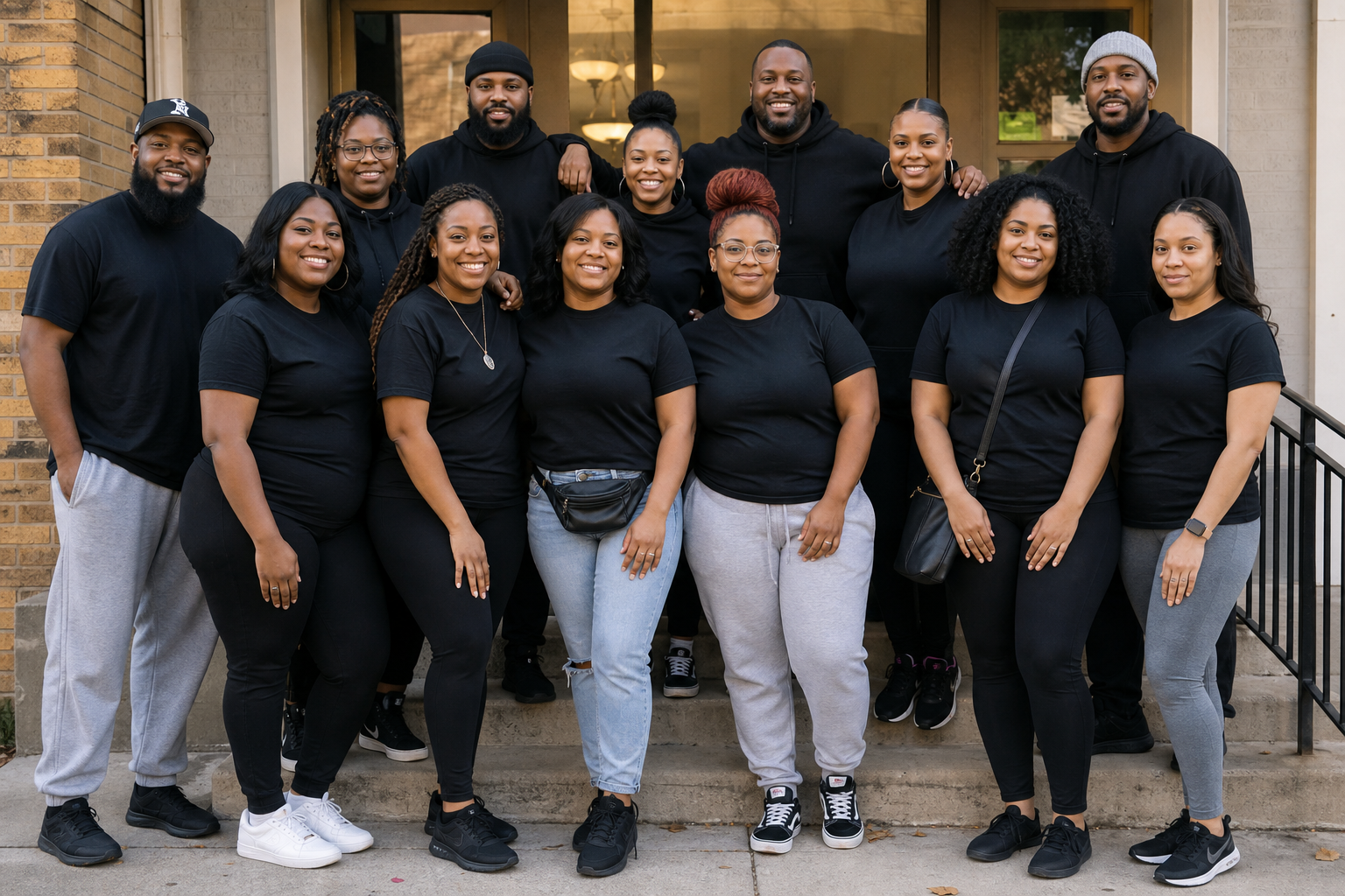 ComForce MKE team members gathered for a community photo